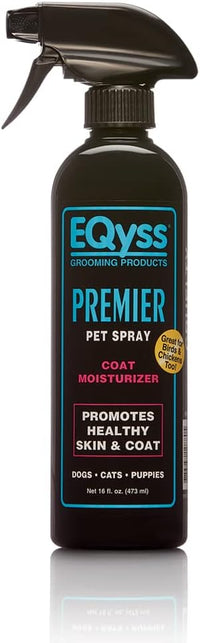 EQyss Premier Pet Spray - Moisturizes & Conditions for Healthy Skin & Coat, Non - greasy, Repels - 16-Ounce