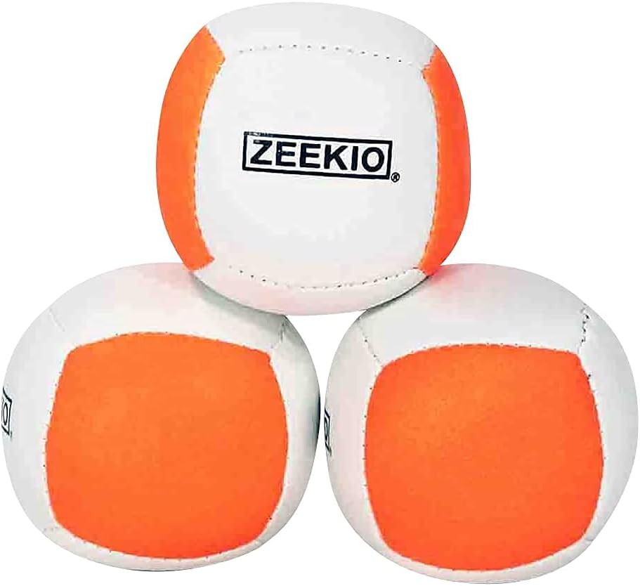 Zeekio Lunar set of 3 UV reactive six-panel juggling balls - view 24