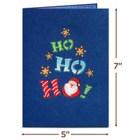 Santa Sleigh Christmas Pop Up Card