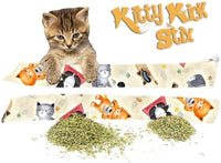 Kitty Kick Stix 15" Catnip Kicker Toy – Set of 2 | Handmade in USA | Interactive Cat & Kitten Toy | Durable Kicker Packed with 100% Potent Catnip for All Breeds (Sassy Cats)