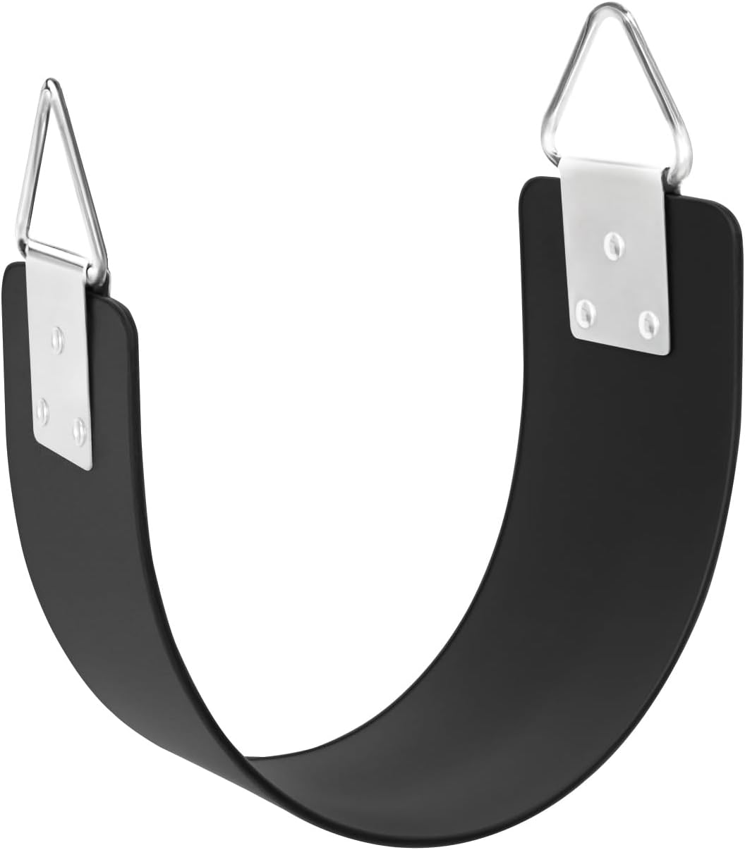 GAMKII replacement swing seat in green with U-shaped EVA board and stainless steel triangle rings - view 2