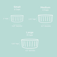 Waggo Ripple Ceramic Dog Bowl for Medium and Large Breeds - Modern with Matte Finish, Heavyweight Durable Pet Food and Water Dish Crock, Dishwasher Safe (Large, Teal)