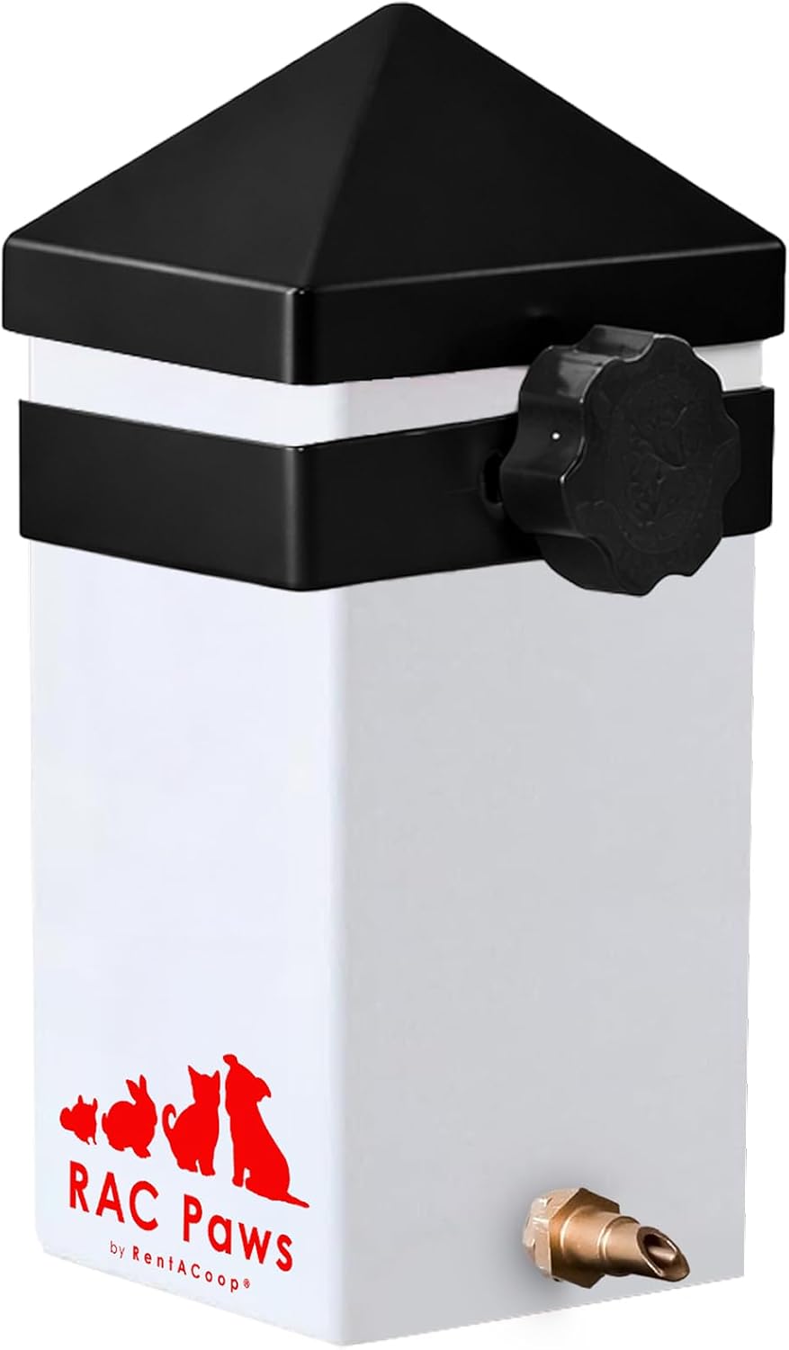 RAC Paws by RentACoop 32oz Small Animal Drinker with No-Drip Brass - 32 OZ