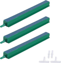 Set of three 6 inch aquarium air stone bars for fish tanks