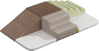 BanaSuper 6-piece foam climbing blocks playset for toddlers with soft fabric covers