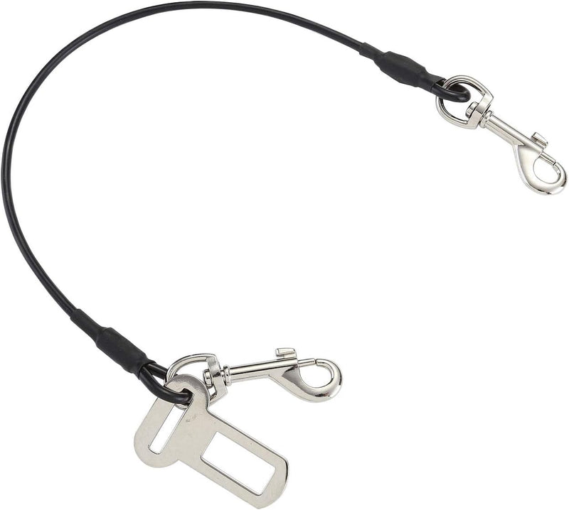 Chew Proof Dog Car Seatbelt Safety Restraint Stainless Steel Tether - 16.0 inch