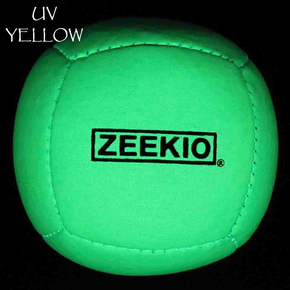 Zeekio Lunar set of 3 UV reactive six-panel juggling balls - view 30