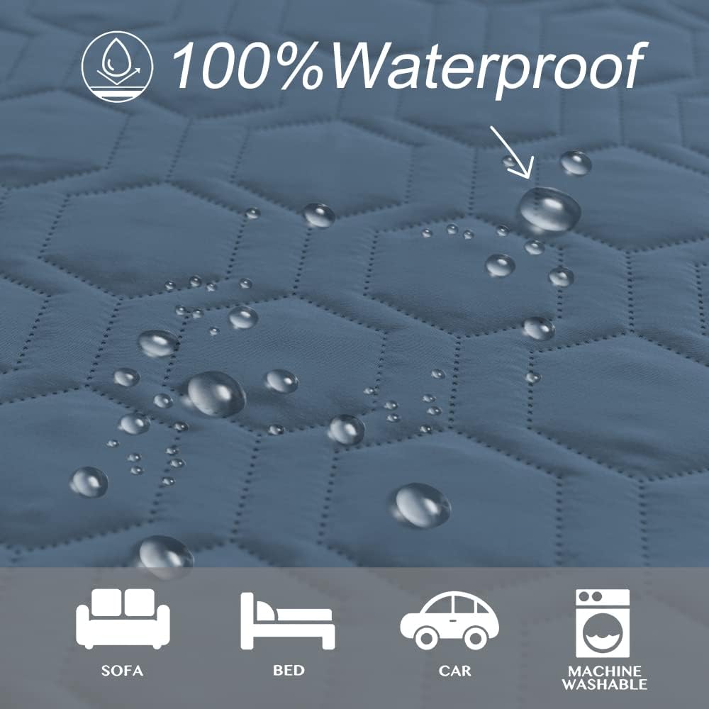 Tcksstex Waterproof Blanket Couch Cover for Dogs Pet Bed Protector – Essentials for Dogs - Navy Blue / 68x82Inch (Pack of 1) - image 3