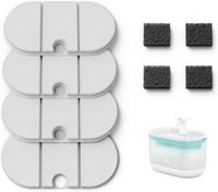 PETLIBRO Upgrade Cat Water Fountain Stainless Steel Tray - Blue / Basic Fountain 4 Filters