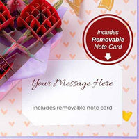 Box of Roses Pop Up Card - 5" x 7"