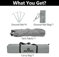 Outdoor Waterproof Pet Automatic Camping Tent, Pop up Cave Bed for Indoor Cats and Small Dogs, Portable Cat House Dog House, Grey.