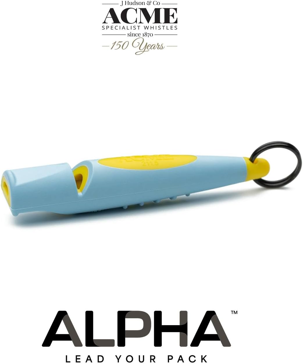 ACME Alpha 211.5 Professional Dog Training Whistle with Enhanced - Baby Blue on Yellow - image 3