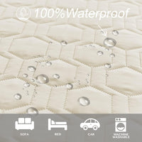 Tcksstex Waterproof Blanket Couch Cover for Dogs Pet Bed Protector – Essentials for Dogs - Ivory / 40x50Inch (Pack of 1) - image 2