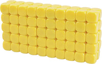 22MM Rounded Blank Six Sided Dice Lianshi Teaching Created Sesources - 100Pcs / Yellow