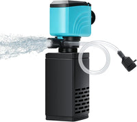 DaToo Aquarium Filter 5-15 Gallon Fish Tank Filter 120GPH Powerful - 20W 400GPH For 35-75 Gallon