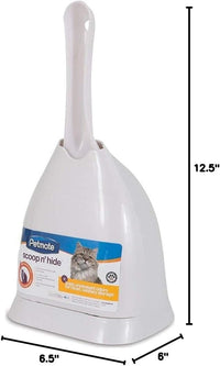 Petmate Scoop N' Hide Cat Litter Scoop with Discreet Holder - Pearl White / One Size - image 4
