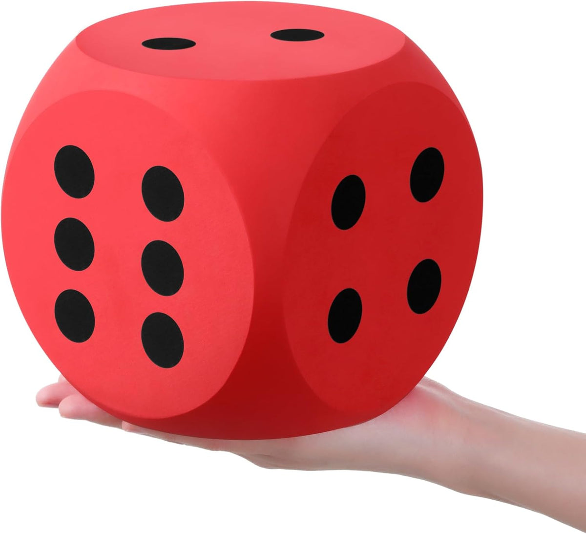 Shappy 6 Inch Foam Dice Big Dice Jumbo Large Cube, 1 Pc - Red / 2
