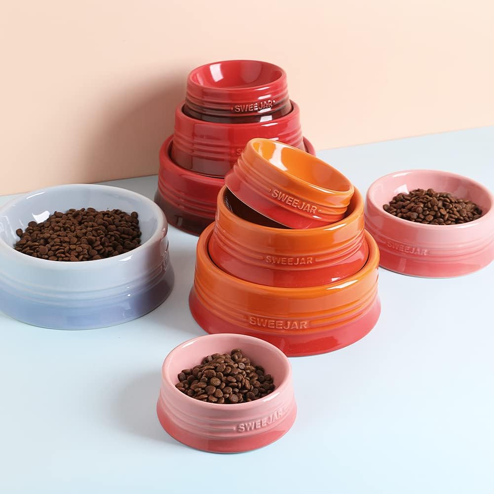 Sweejar Gradient Dog Bowl - Large (32oz) / Gradient Pink - image 2