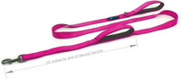 Max and Neo Double Handle Traffic Dog Leash, Reflective - 6 FT / Pink - image 2