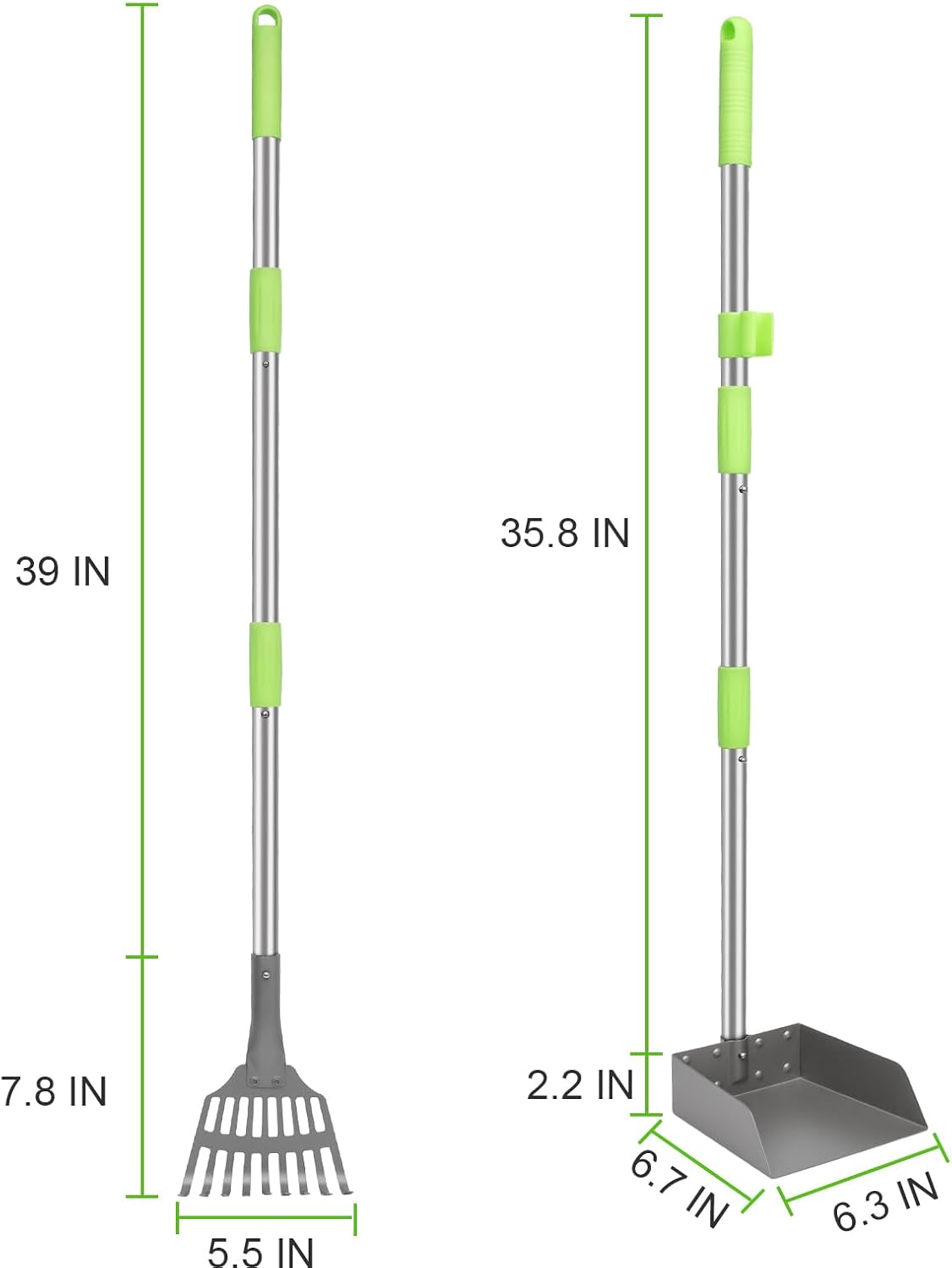 Non-Breakable Pooper Scooper - Green - image 4