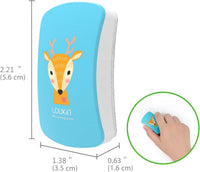 loukin Kids Magnetic Dry Erase Erasers - Blue 2 Pack - image 3
