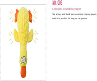 OUANGANC Calming Duck Dog Toy for Aggressive Chewers, Make a Crinkly Crunchy Noise, with Squeaker, 2025 Upgraded Indestructible Puppy Teething Toys, for Small to Medium Dog Breeds (Blue 10.6in)