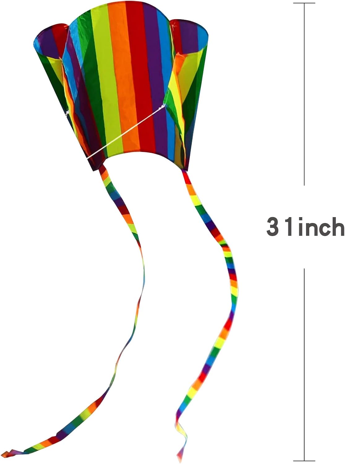 HENGDA rainbow parafoil kite with long tail, string winder and carry bag - view 6