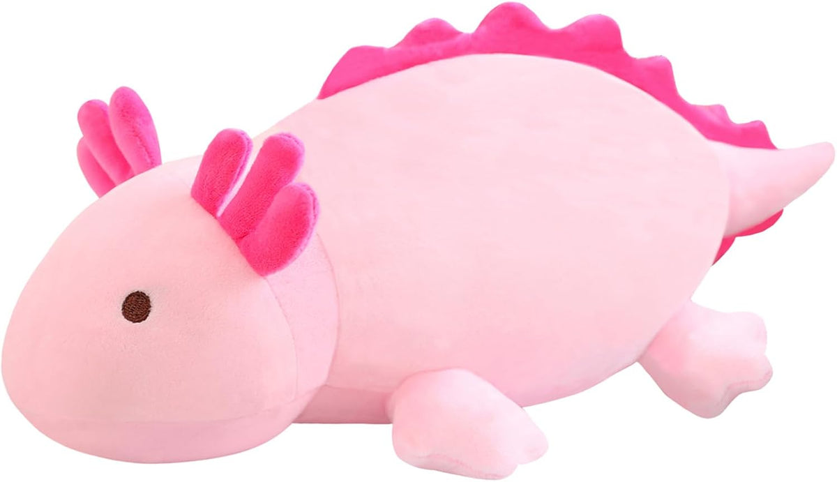 SQEQE Weighted Black Cat Plush - Pink-axolotl / Large(23.6 Inch)