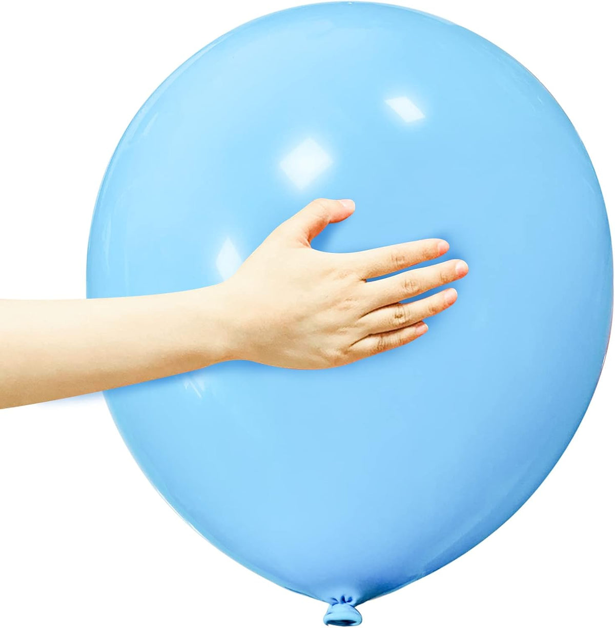ASIYUHY Red Balloons 18 Inch 12 Pack Large Latex Party Balloons – Fun for Kids & Family - Light Blue Balloons