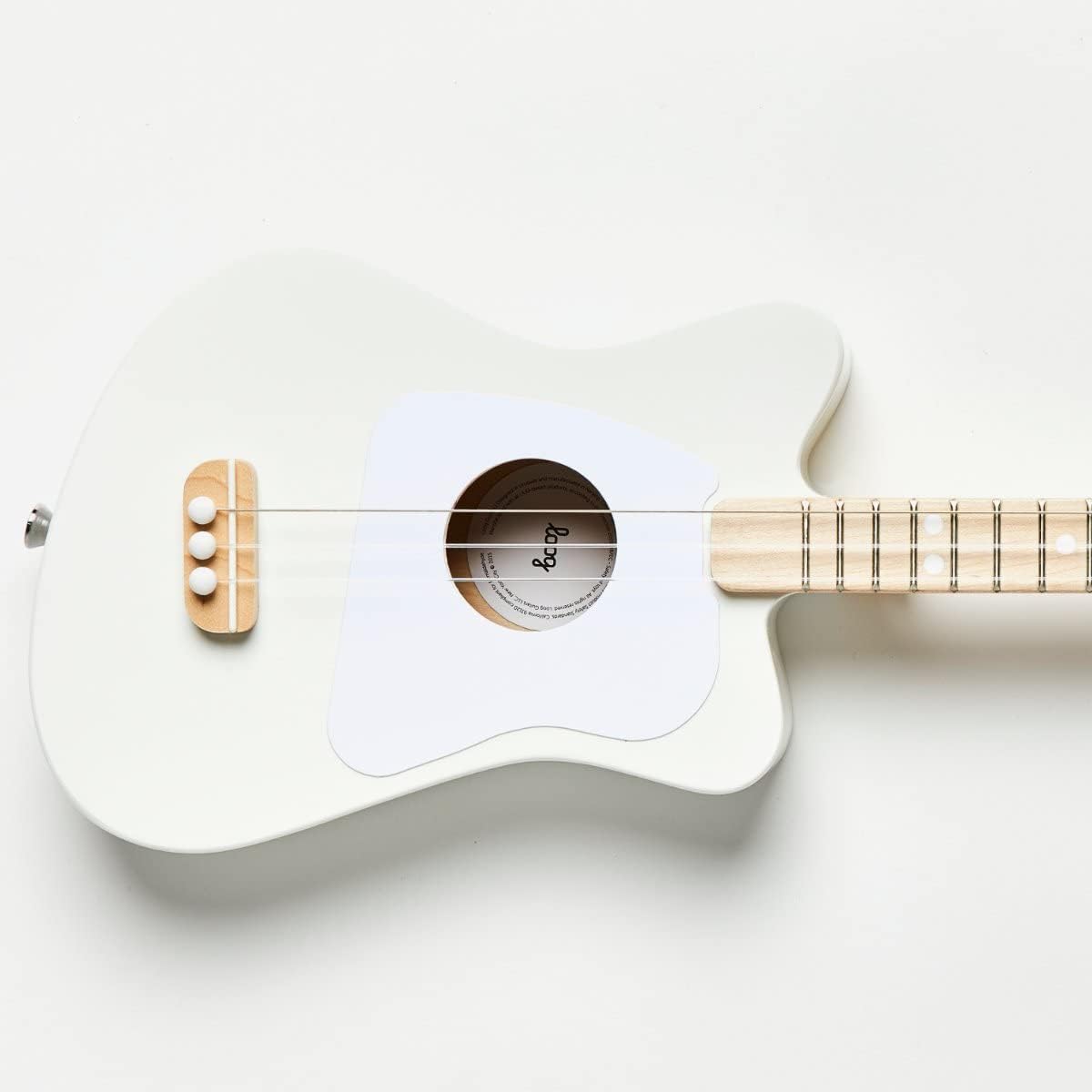 Loog Mini Acoustic kids Guitar for Beginners 3-strings Ages 3+ - White - image 3