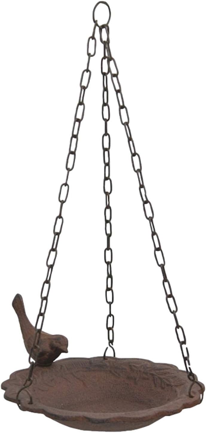 Hanging Birdbath Feeder Cast Iron Patio Garden Yard – Essentials for Birds
