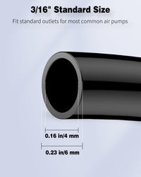 Pawfly Aquarium Airline Tubing 6.5 Feet Standard 3/16" Aquarium - Black / 82 Feet - image 4