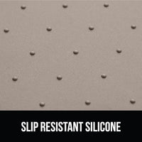 GORILLA GRIP 100% Waterproof Raised Edge BPA Free Silicone Pet Feeding Mat, Dog Cat Food Mats Contain Spills Protects Floors, Placemats for Cats and Dogs Water Bowl, Pets Accessories 28x18 Beige