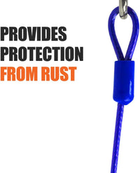 BV Dog Tie Out Cable 30 Feet - 60lbs/ 25ft/ Blue / Single - image 4