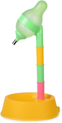 Pet Standing Water Dispenser Cat Dog Standing Bowl with Detachable - Yellow / Dispenser