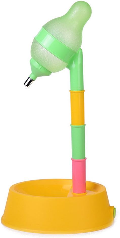 Pet Standing Water Dispenser Cat Dog Standing Bowl with Detachable - Yellow / Dispenser