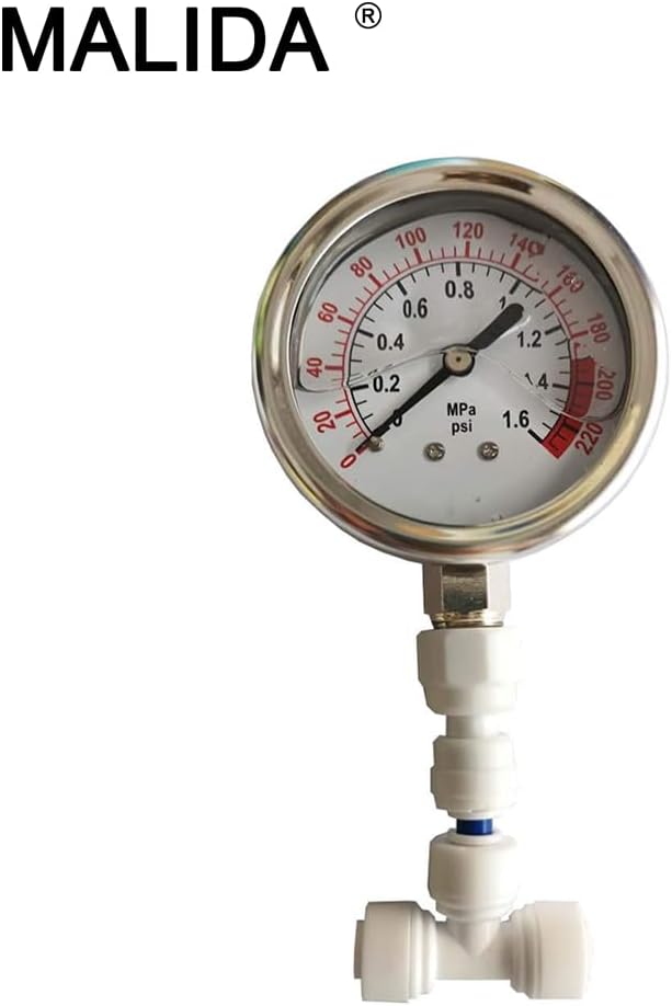 Malida Stainless Water Pressure Test Gauge - 2 Pack - image 4
