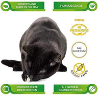 LIFE ESSENTIALS BY CAT-MAN-DOO Freeze Dried Chicken Little's for Dogs & Cats -5 oz (4) Pack