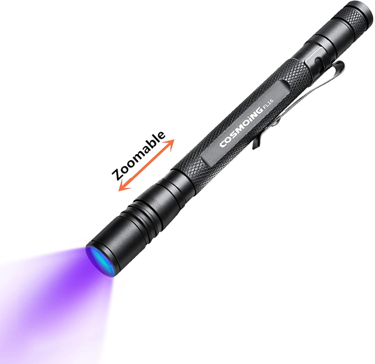 UV Flashlight 395nm Zoomable Black Light Lamp Ultraviolet Lights – Essentials for Dogs - 1 Pcs-zoomable Penlight Flashlight