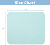 Washable Pee Pads for Dogs, Nonslip and Leak-Proof Dog Pee Pads - Turquoise / 36" x 41" (2 Pack) - image 3