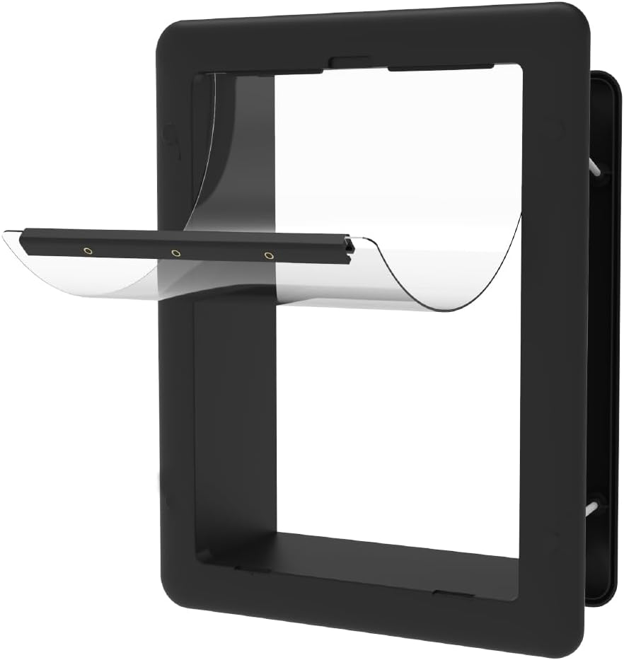 Hakuna Pets Essential Pet Door for Screens - Small / Black