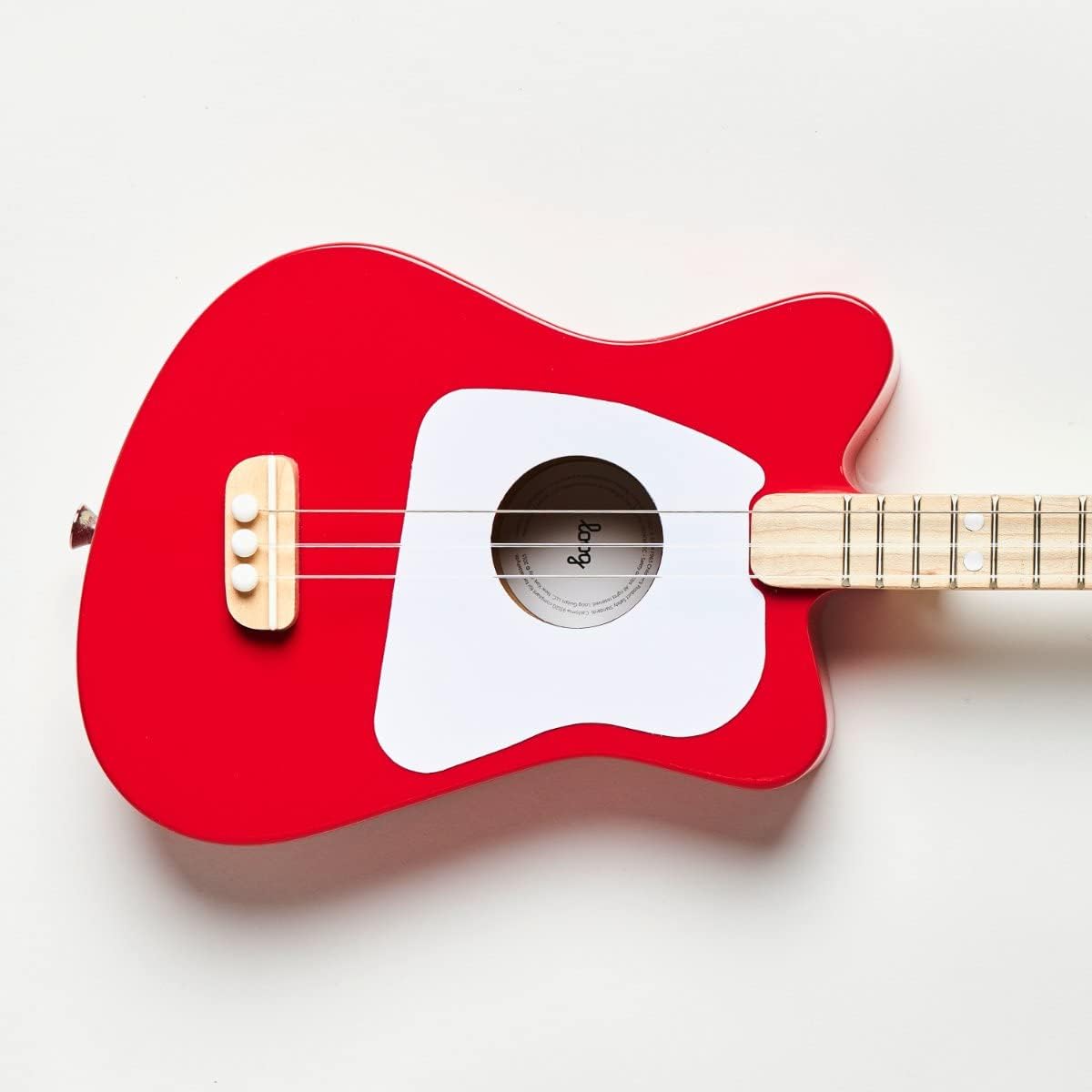 Loog Mini Acoustic kids Guitar for Beginners 3-strings Ages 3+ - Red - image 3