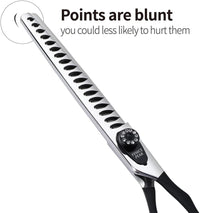 7.0'' Professional Dog Grooming Scissors Set with Black Non-Slip - Chunker Shear / 7.5'' - image 4