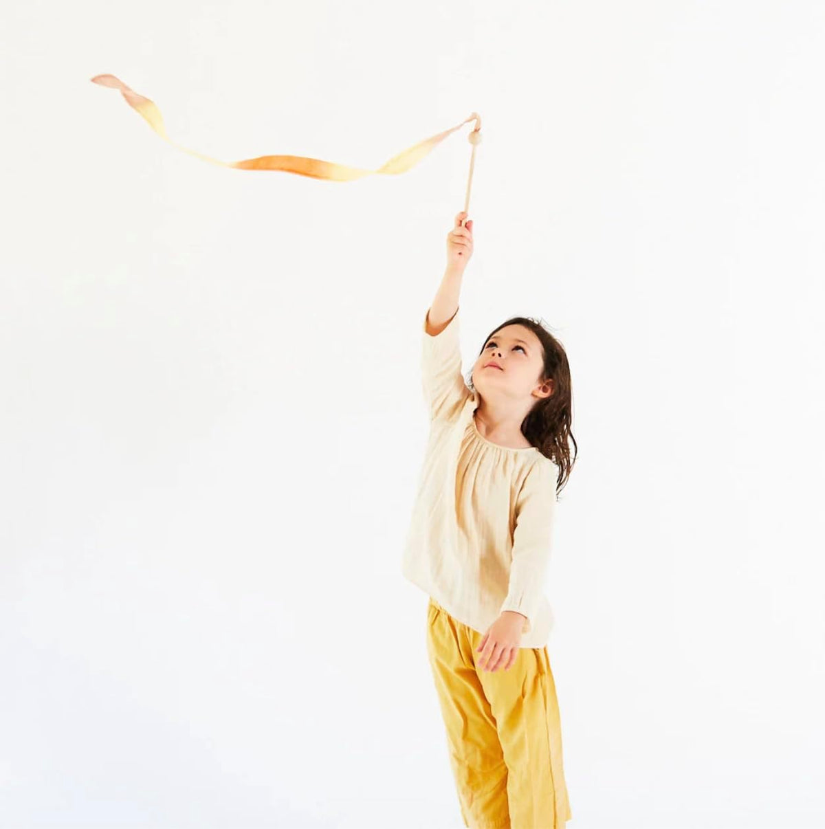 Sarah's Silks Mini Rainbow Streamer, Long Ribbon Wand for Kids - Boho Rainbow Set of 2 - image 2