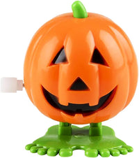 The Dreidel Company 2 inch Halloween pumpkin wind-up toys, 3 pack - view 7