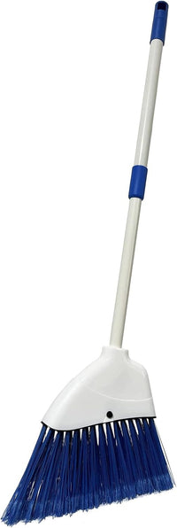 Kids Broom-Housekeeping Cleaning Tool for Kids Pretend Playing - White+blue