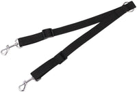 No tangle dog leash coupler with 1 inch nylon straps and nickel plated swivel clips - view 2