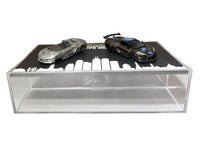 2025 Chevrolet Corvette C8 ZR1 Black with Blue Stripes with Raw Casting Dual Pack "2025 Greenlight Waltersons Collector's Expo Exclusive" 1/64 Diecast Model Car by Greenlight