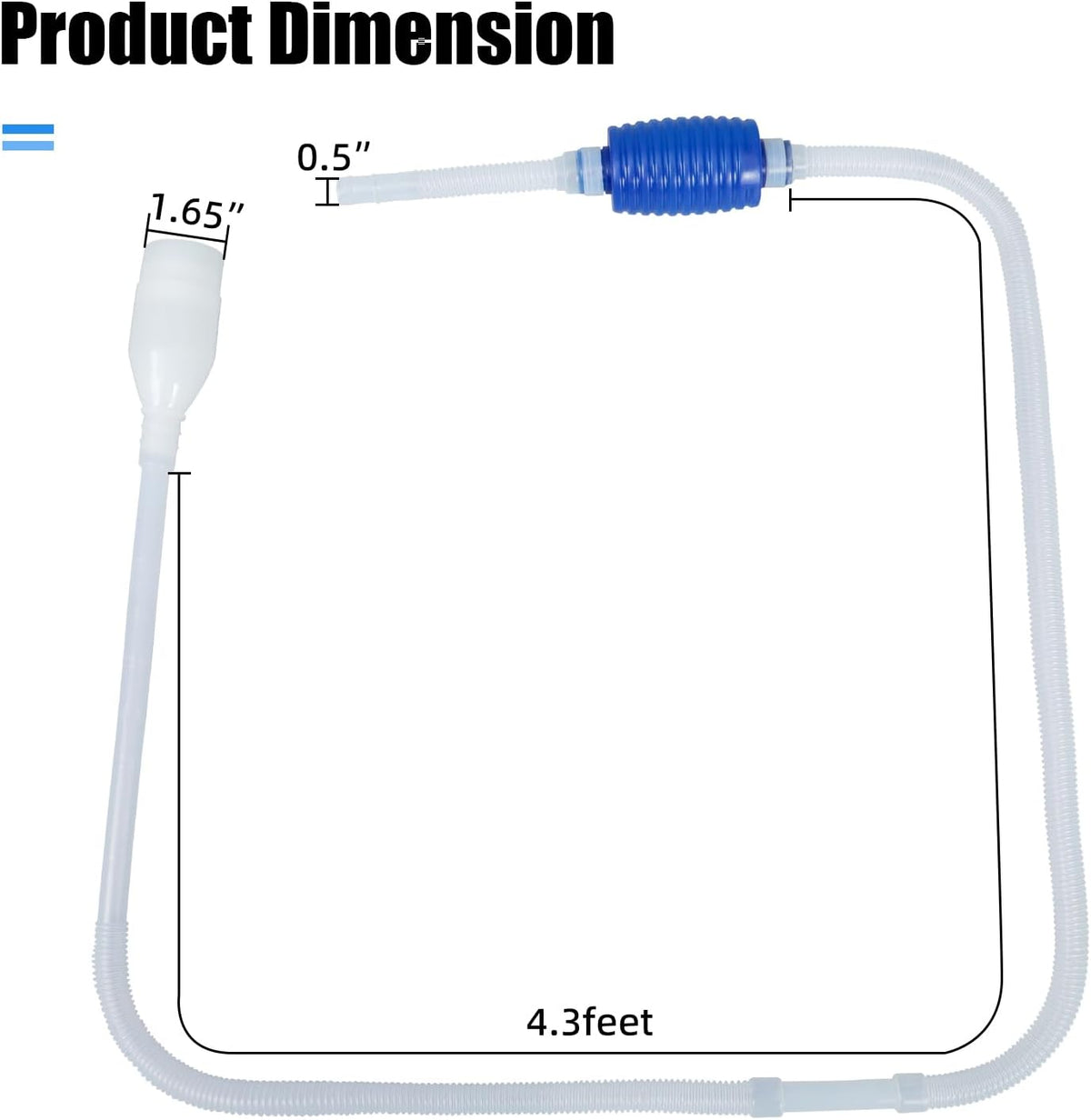 AQUANEAT Aquarium Vacuum Siphon, Fish Tank Water Changer - image 2