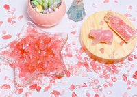 YATOJUZI Cherry Quartz Aquarium Gravel Rocks Bulk Wholesale Tumbled Crystals Stones Chips Crushed Reiki Energy Balancing Gemstones for Planters Vase Filler Fountain Fish Tank Potted Decor 0.44LB